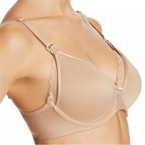 CHANTELLE Merci Lightweight Nursing Bra Nude Almond size 34 D
